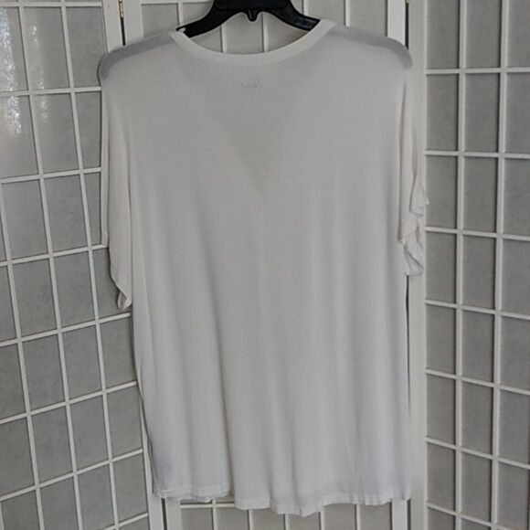 Simply Emma white sheer short sleeve top - Picture 4 of 10